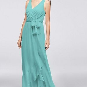 Spa color bridesmaids dress
